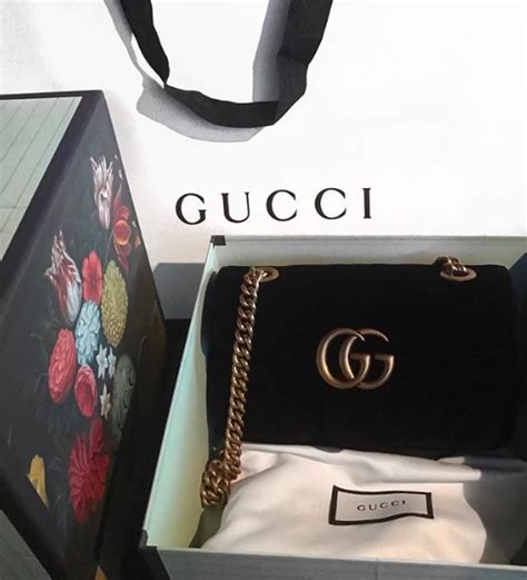 gucci marmont velvet wear and tear